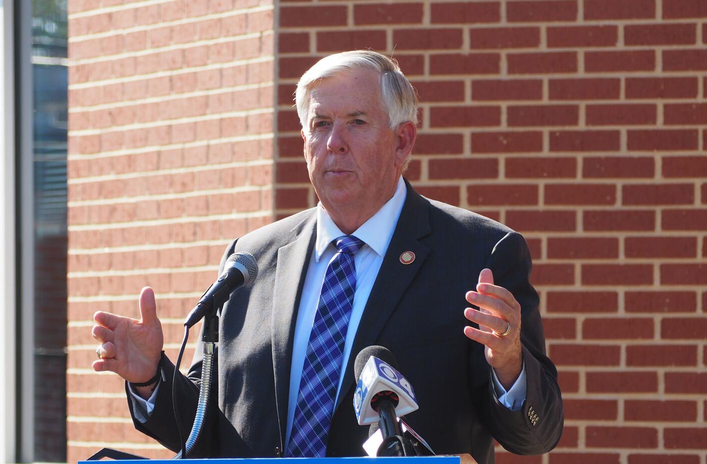 FILE - Missouri Gov. Mike Parson